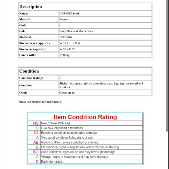 Hermes Gold and Blue Silk Scarf - Picture 15 of 15